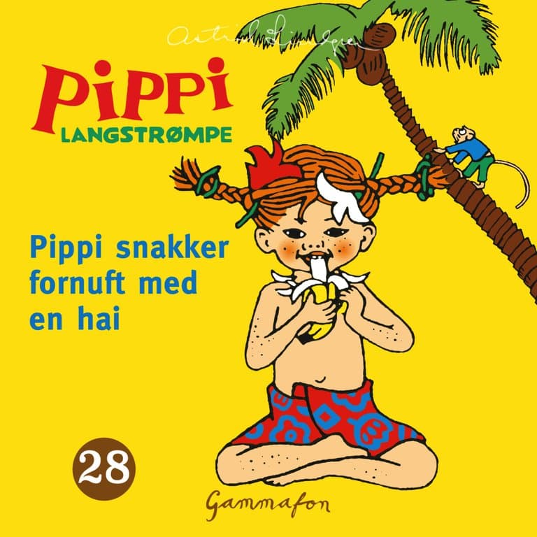 Omslag Pippi snakker fornuft med en hai av Astrid Lindgren (Lydbok)