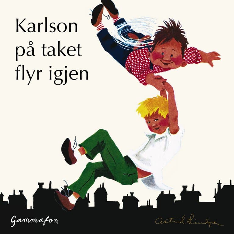 Omslag Karlson på taket flyr igjen av Astrid Lindgren (Lydbok)