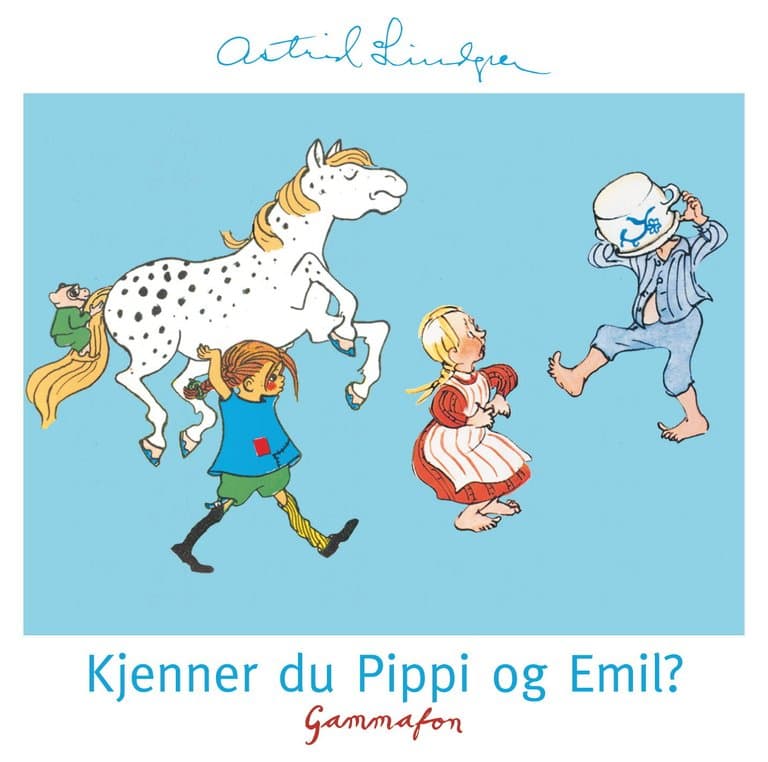 Omslag Kjenner du Pippi og Emil? av Astrid Lindgren (Lydbok)