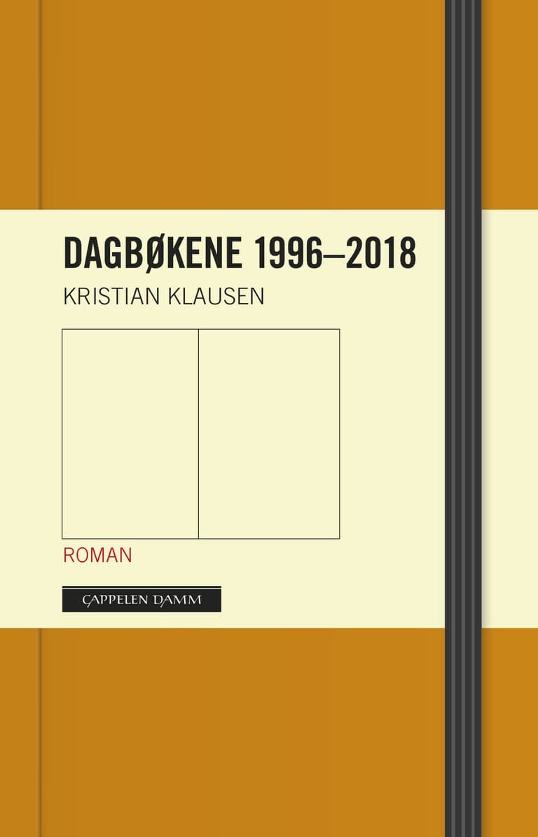 Omslag Dagbøkene 1996-2018 av Kristian Klausen (Innbundet)