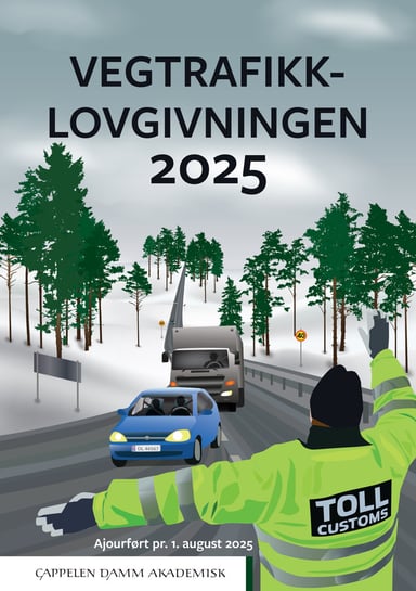 Omslag av "Vegtrafikklovgivningen 2025"