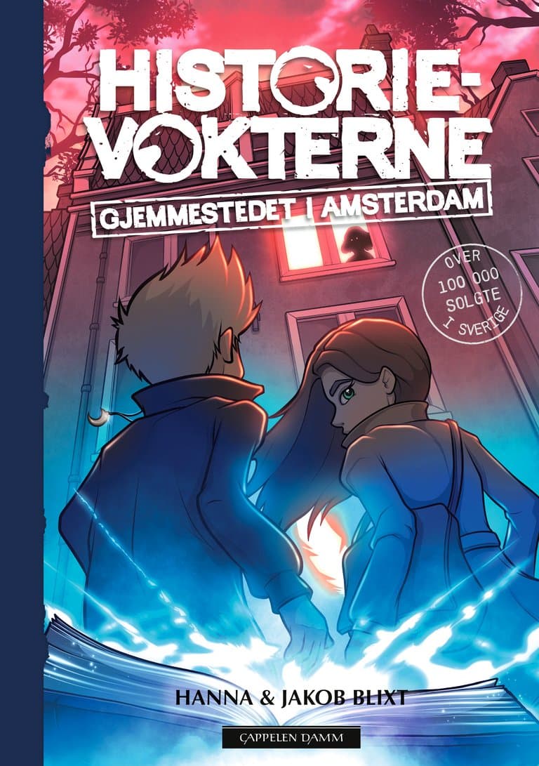Omslag Historievokterne: Gjemmestedet i Amsterdam av Hanna og Jakob Blixt (Innbundet)