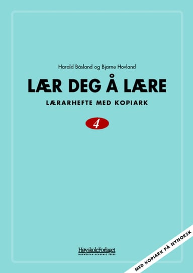 Omslag av "Lær deg å lære 4 nynorsk"