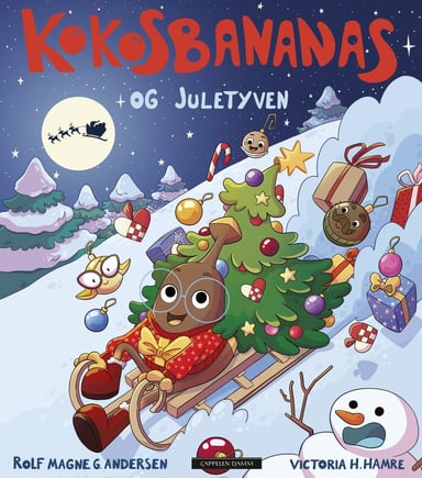 Omslag av "Kokosbananas og juletyven"
