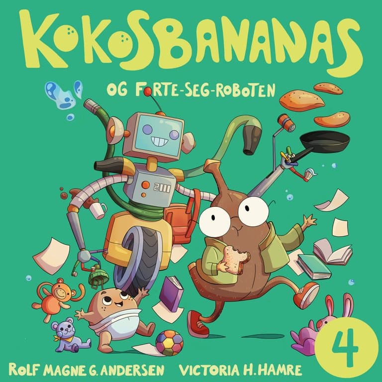 Omslag Kokosbananas og fortesegroboten av Rolf Magne Andersen (Lydbok)