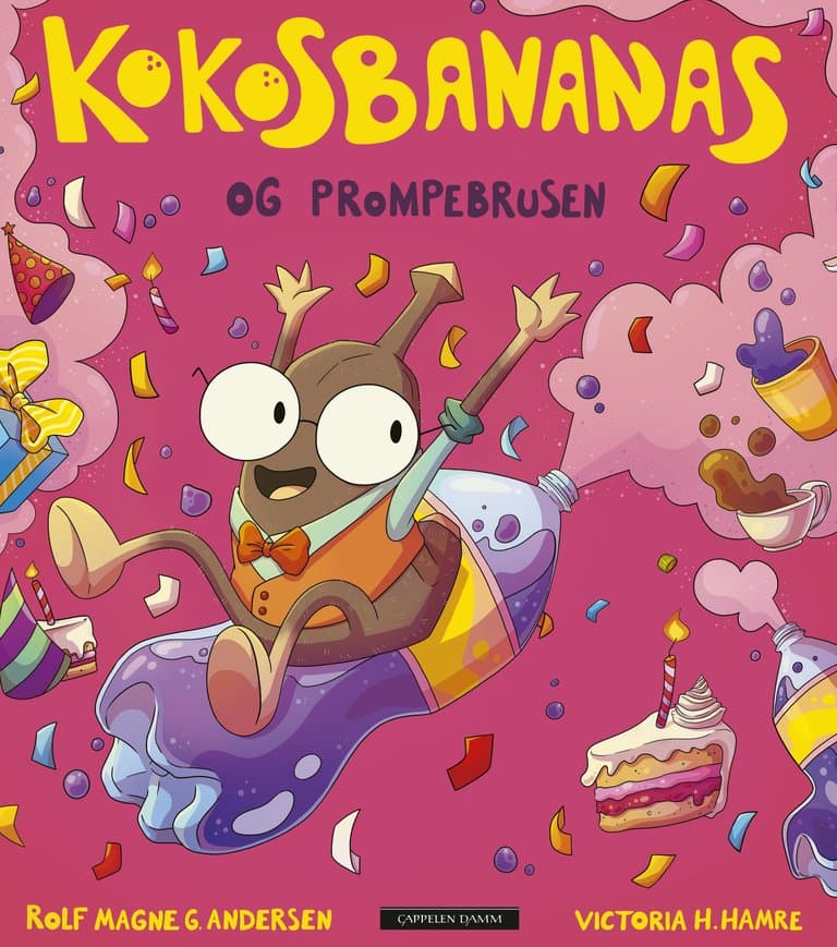 Omslag Kokosbananas og prompebrusen av Rolf Magne G. Andersen og Victoria H. Hamre (Ebok)