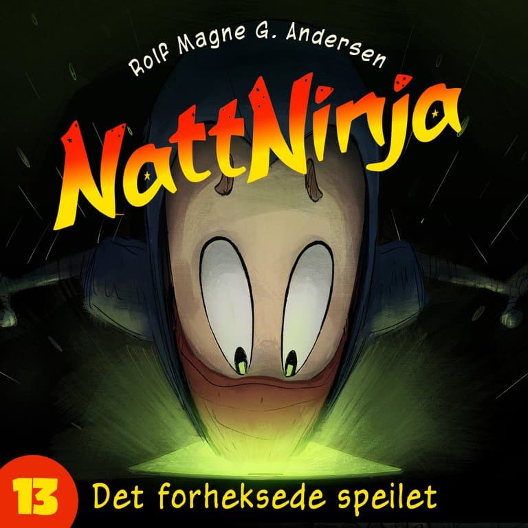 Omslag Nattninja - Det forheksede speilet av Rolf Magne G. Andersen (Lydbok)