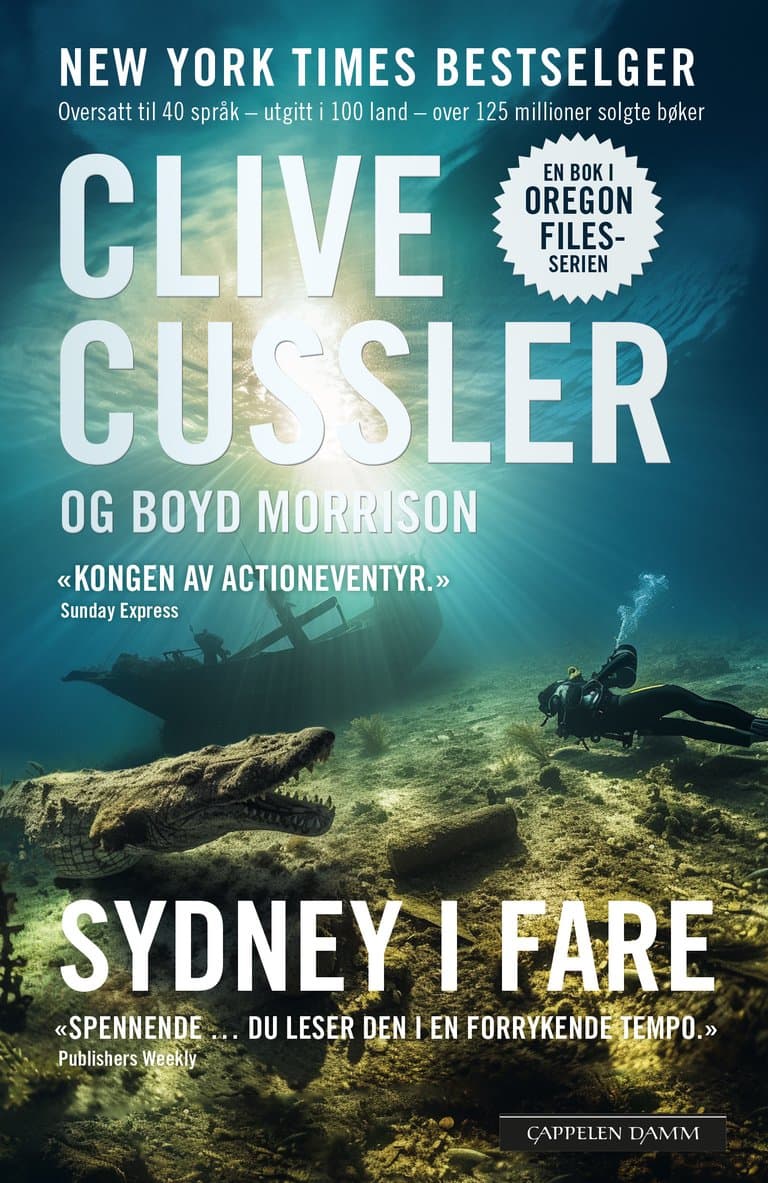 Omslag Sydney i fare av Clive Cussler (Heftet)