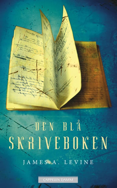 Omslag av "Den blå skriveboken"