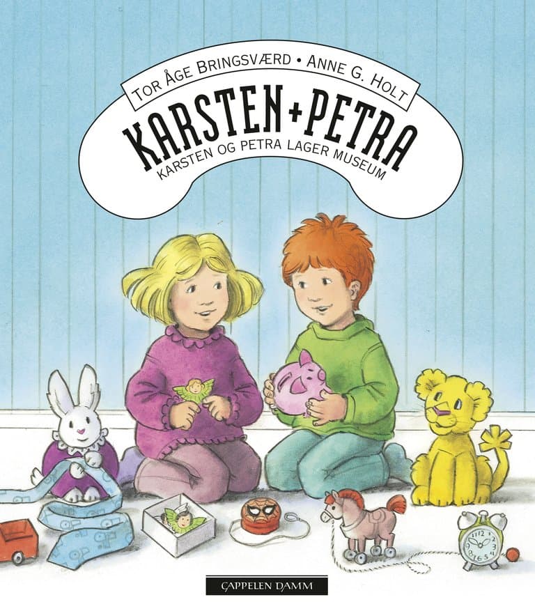Omslag Karsten og Petra lager museum av Tor Åge Bringsværd (Innbundet)