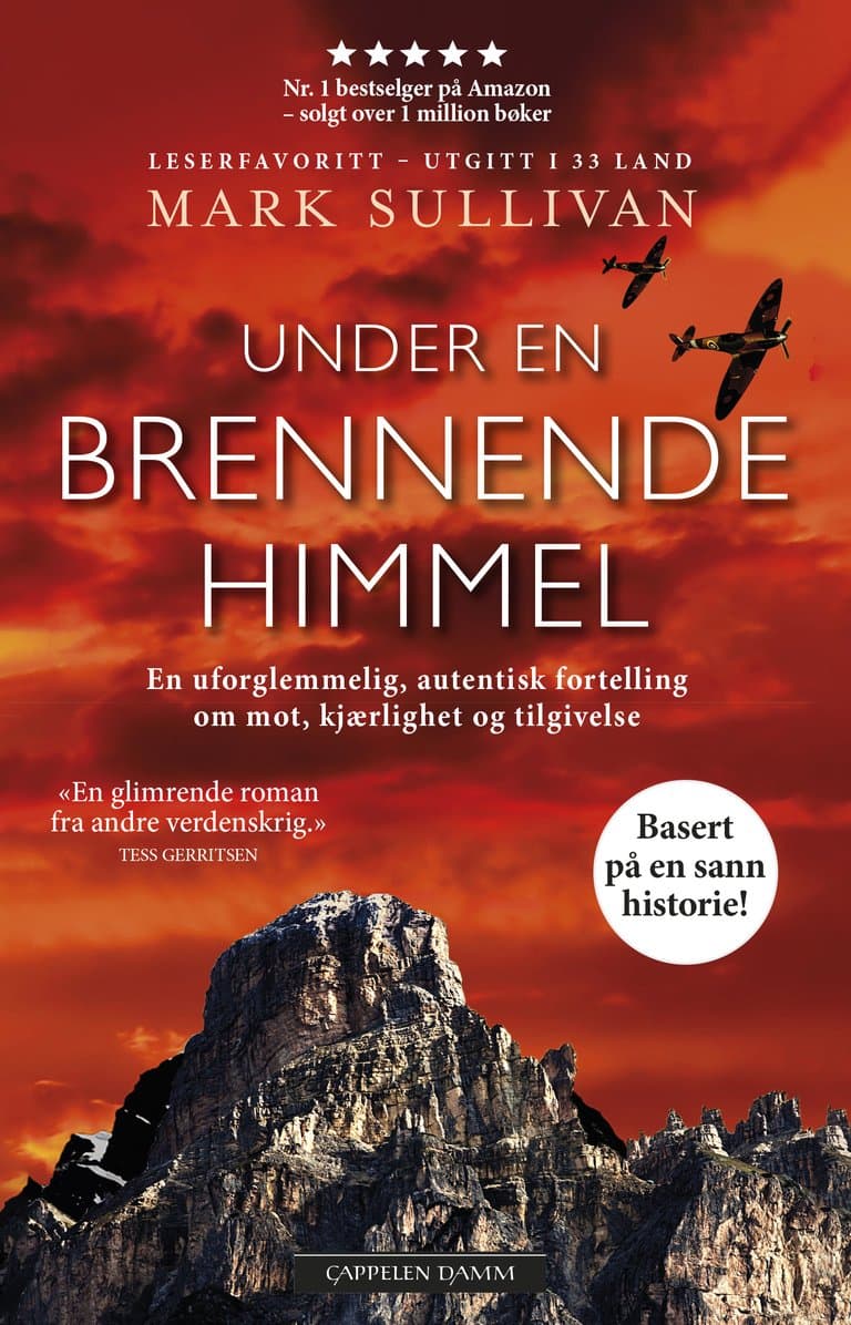Omslag Under en brennende himmel av Mark Sullivan (Ebok)