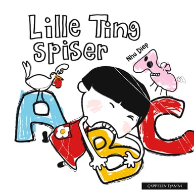 Omslag av "Lille Ting spiser ABC"