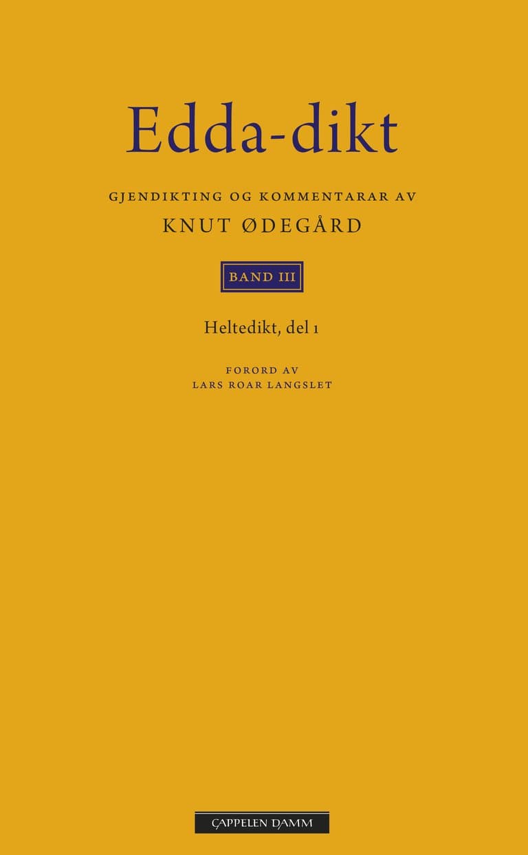 Omslag Edda-dikt Band III av Knut Ødegård (Ebok)