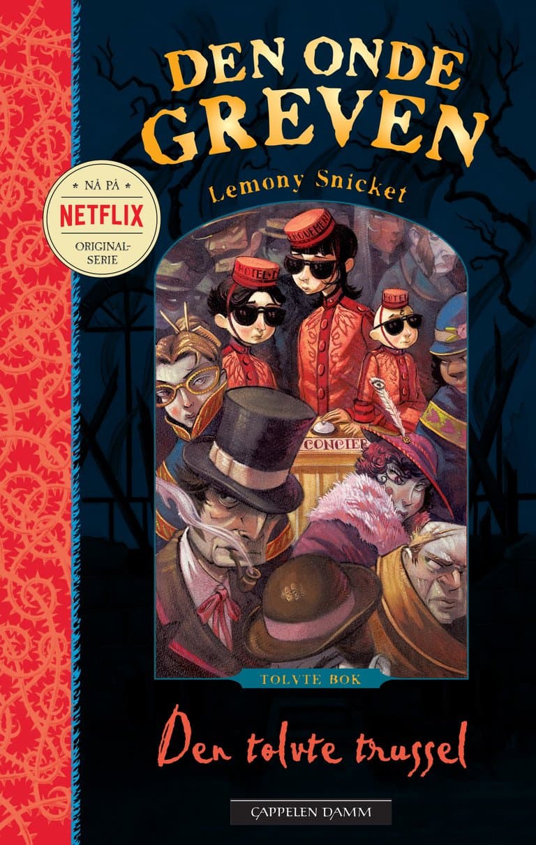 Omslag Den tolvte trussel av Lemony Snicket (Heftet)