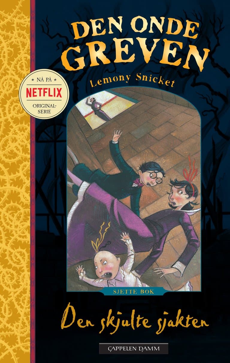 Omslag Den skjulte sjakten av Lemony Snicket (Heftet)