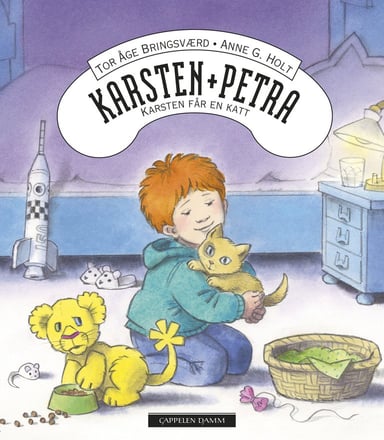 Omslag av "Karsten og Petra: Karsten får en katt"