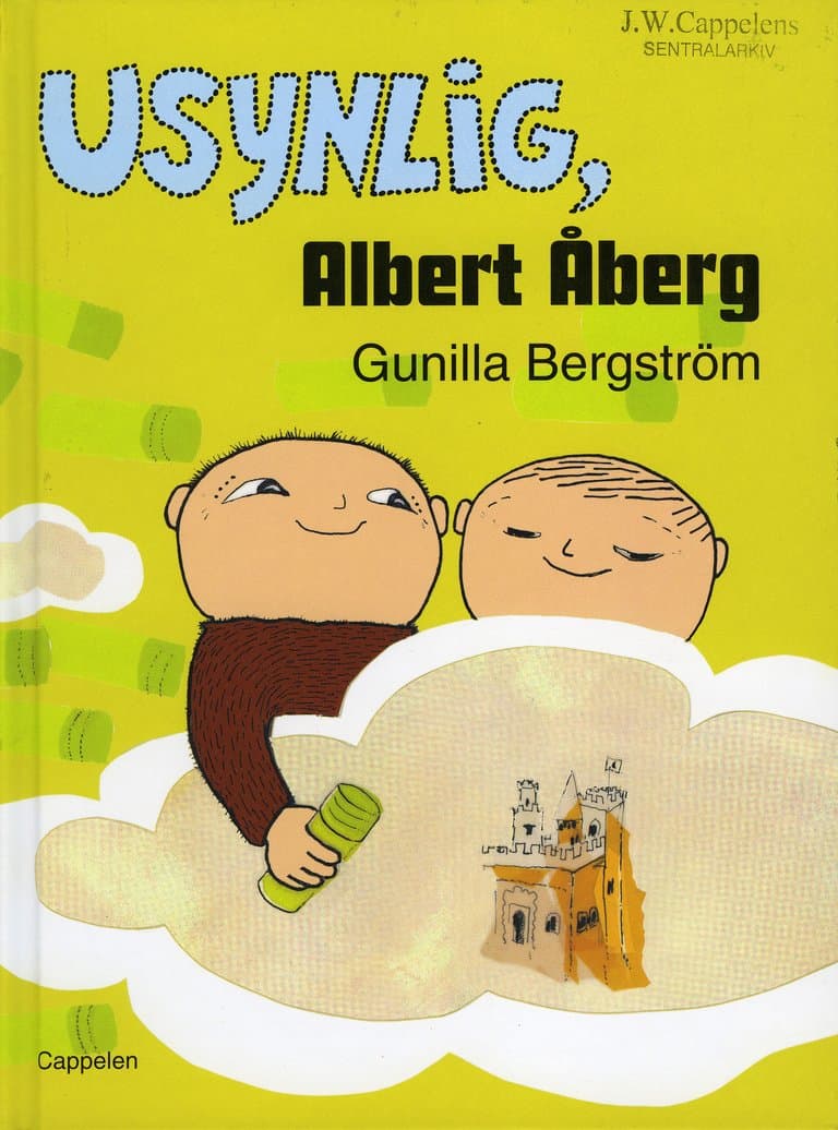 Omslag Usynlig, Albert Åberg av Gunilla Bergström (Innbundet)
