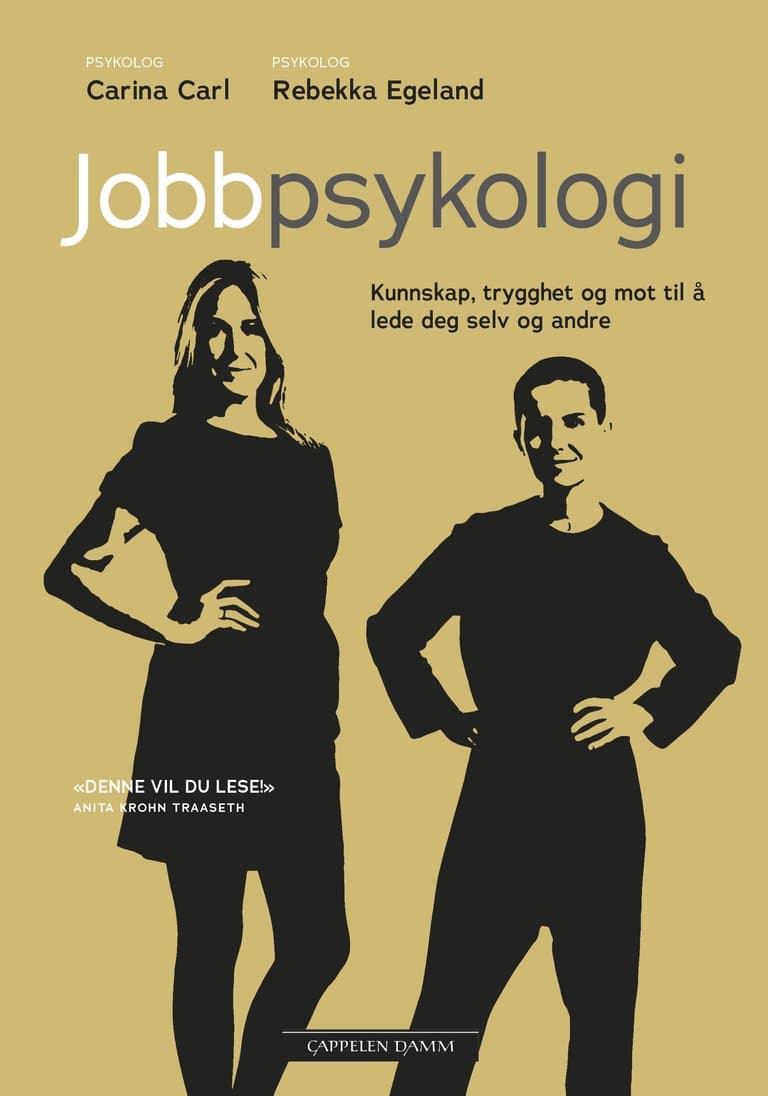 Omslag Jobbpsykologi av Carina Carl og Rebekka Egeland (Ebok)