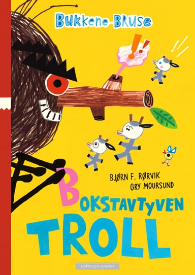 Omslag av "Bukkene Bruse - Bokstavtyven Troll"