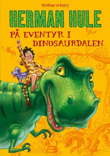 Omslag av "Herman Hule på eventyr i Dinosaurdalen"