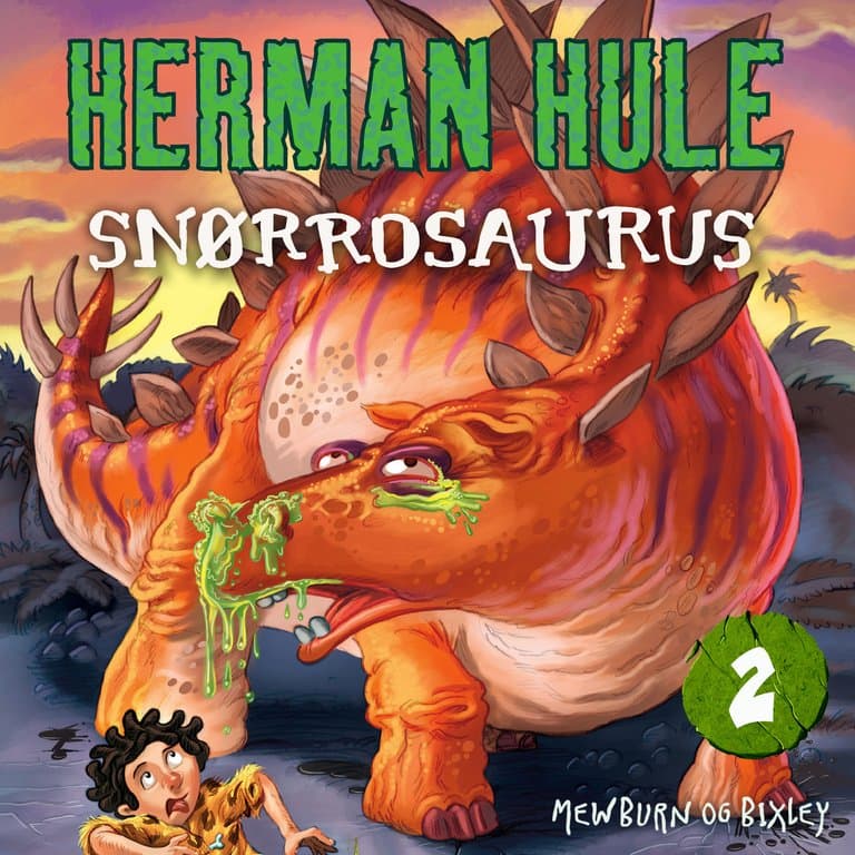 Omslag Herman Hule - Snørrosaurus av Kyle Mewburn (Lydbok)