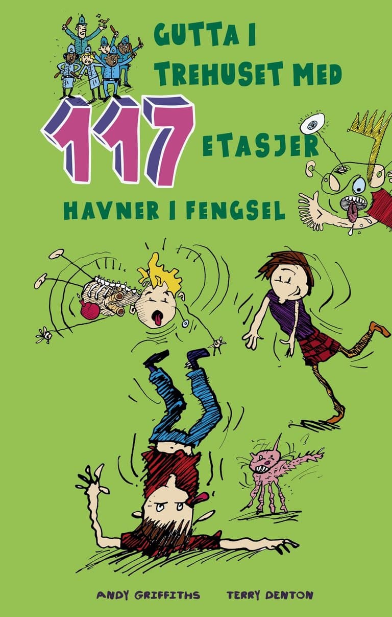 Omslag Gutta i trehuset med 117 etasjer av Andy Griffiths (Heftet)