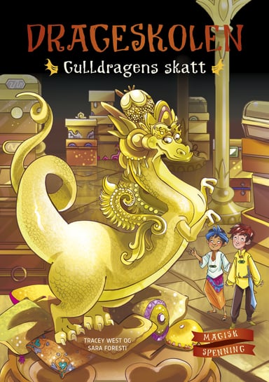 Omslag av "Drageskolen 12: Gulldragens skatt"