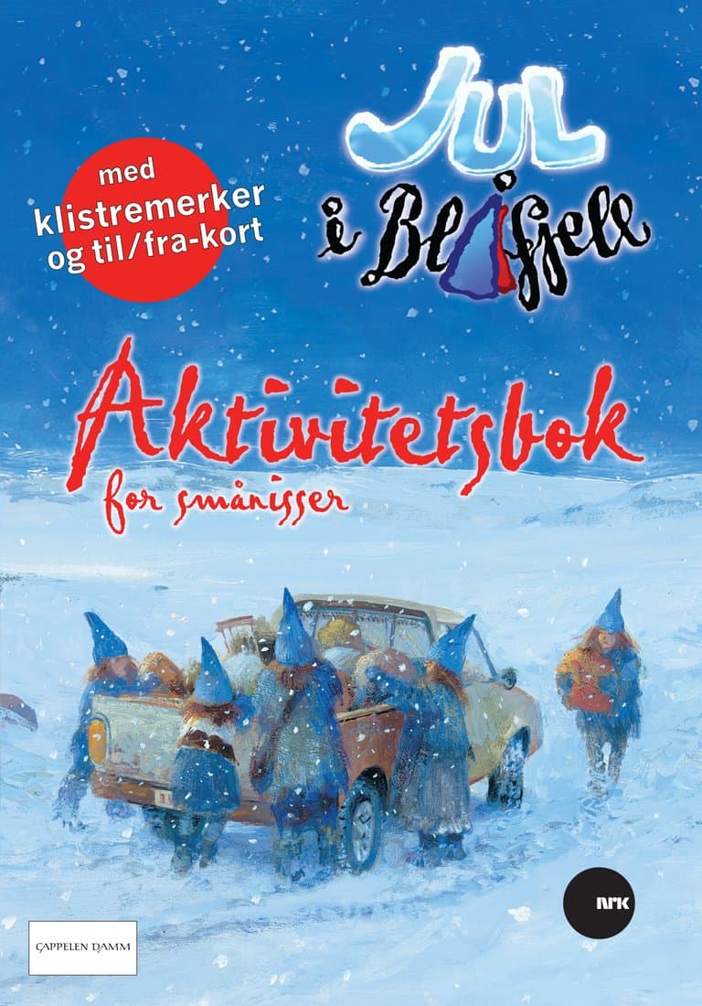 Omslag Jul i Blåfjell - Aktivitetsbok for smånisser av Gudny Ingebjørg Hagen (Heftet)