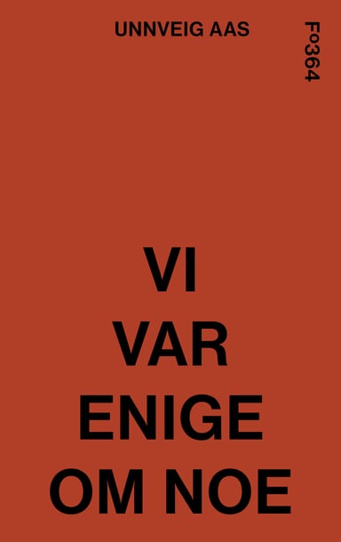 Omslag av "Vi var enige om noe"