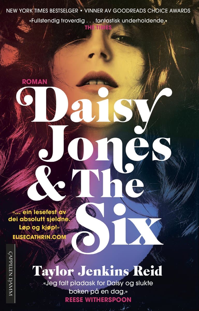 Omslag Daisy Jones & The Six av Taylor Jenkins Reid (Heftet)