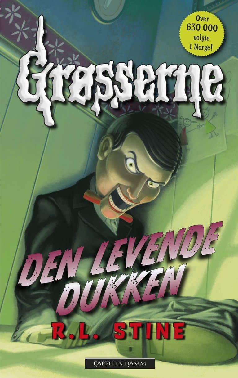 Omslag Grøsserne – Den levende dukken av R.L. Stine (Innbundet)