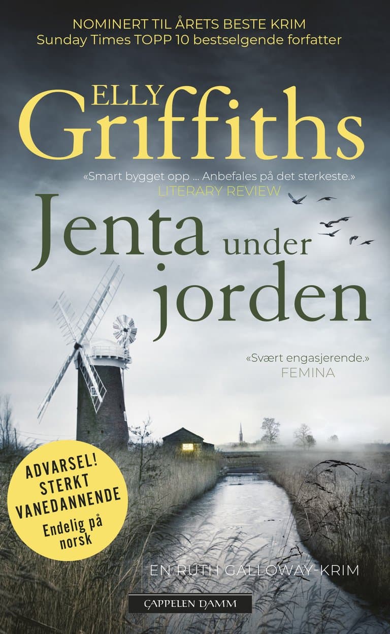 Omslag Jenta under jorden av Elly Griffiths (Heftet)