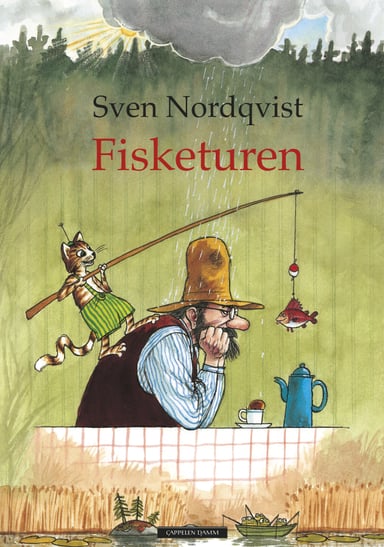 Omslag av "Gubben og katten - Fisketuren"