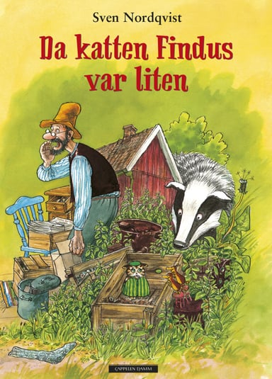 Omslag av "Gubben og katten - Da katten Findus var liten"