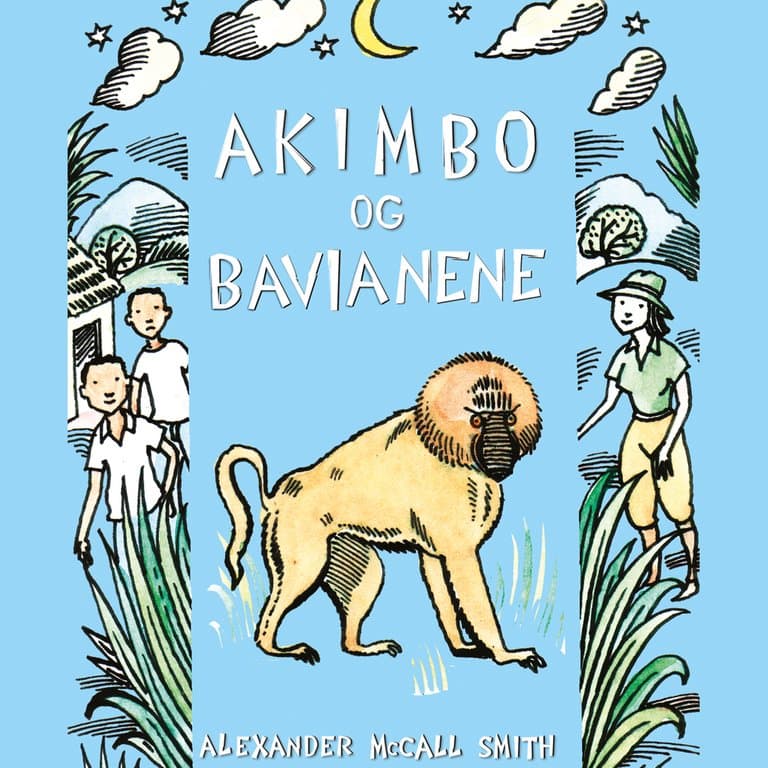 Omslag Akimbo og bavianene av Alexander McCall Smith (Lydbok)