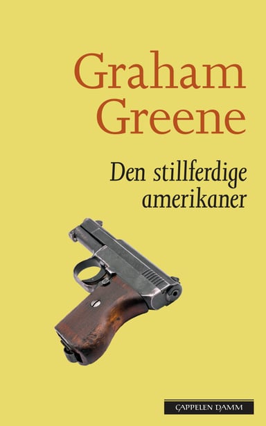 Omslag av "Den stillferdige amerikaner"