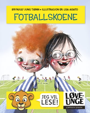 Omslag av "Løveunge - Fotballskoene"