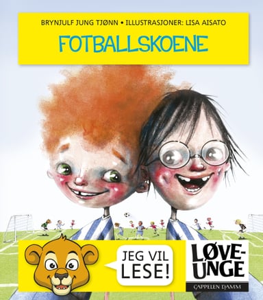Omslag av "Løveunge - Fotballskoene"