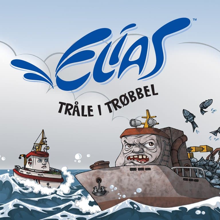 Omslag Elias - Tråle i trøbbel av Espen Fyksen og Øyvind Rune Stålen (Lydbok)