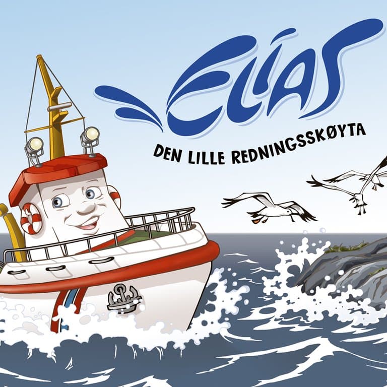 Omslag Elias - Den lille redningsskøyta av Espen Fyksen og Øyvind Rune Stålen (Lydbok)