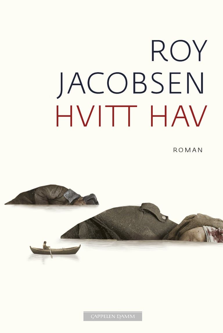 Omslag Hvitt hav av Roy Jacobsen (Innbundet)