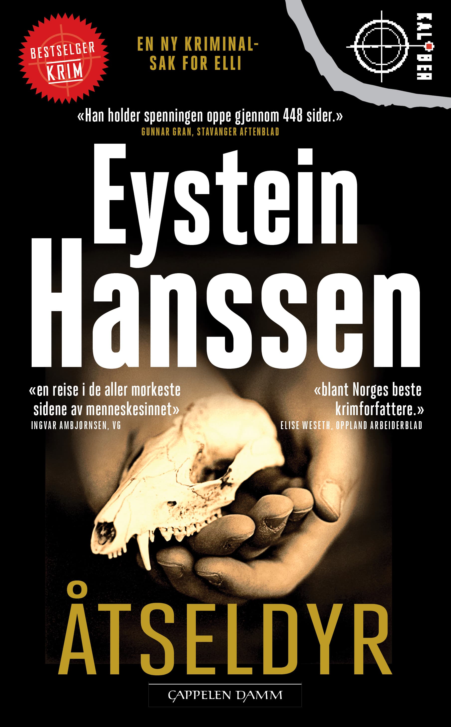 Omslag Åtseldyr av Eystein Hanssen (Heftet)