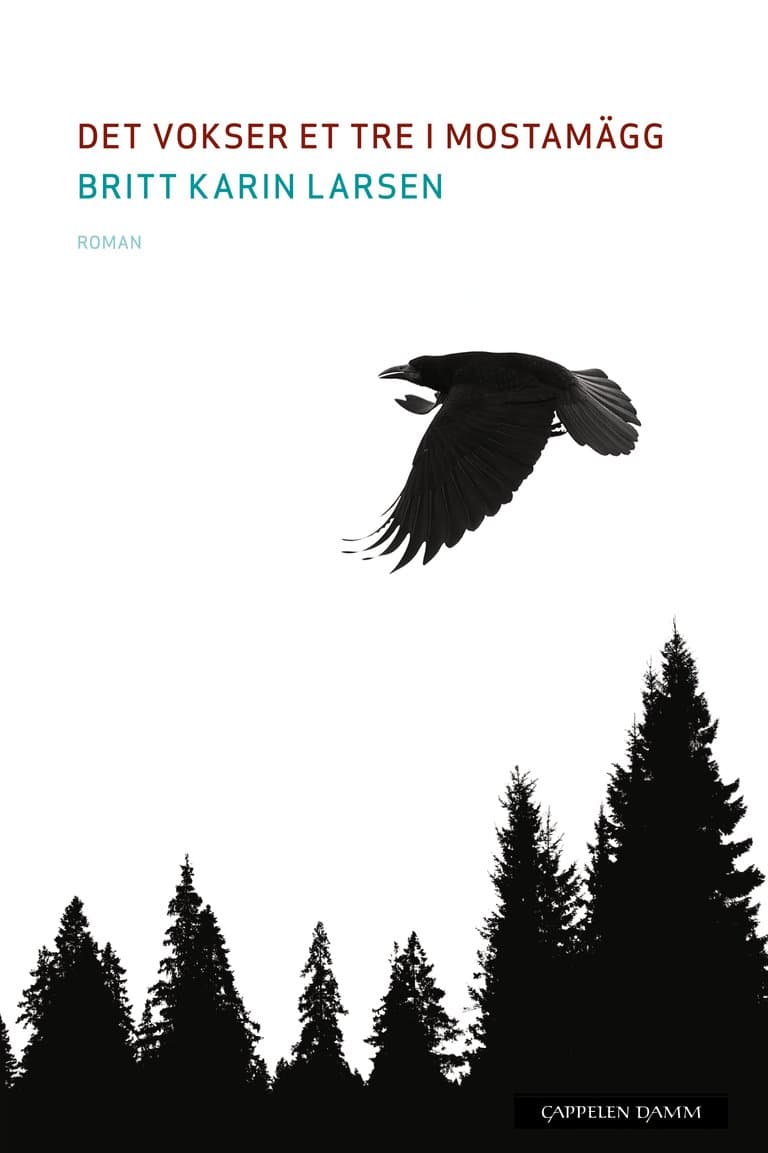 Omslag Det vokser et tre i Mostamägg av Britt Karin Larsen (Ebok)
