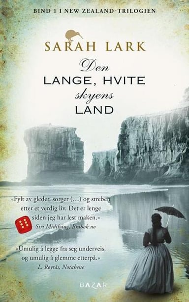 Omslag av "Den lange, hvite skyens land"
