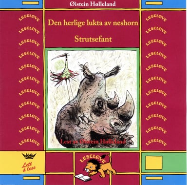 Omslag av "Den herlige lukta av neshorn og Strutsefant"