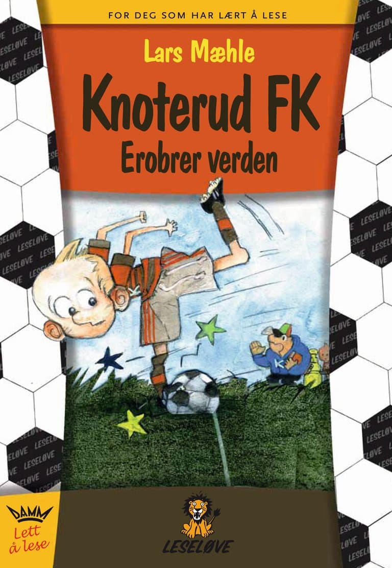 Omslag Leseløve - Knoterud FK erobrer verden av Lars Mæhle (Innbundet)