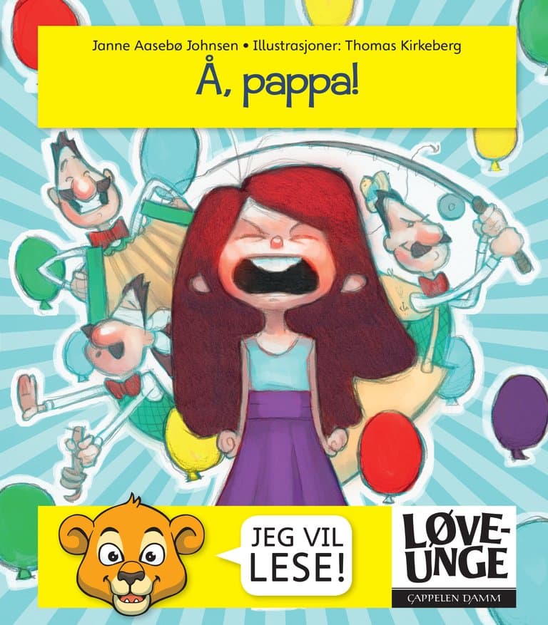 Omslag Løveunge - Å, pappa! av Janne Aasebø Johnsen (Ebok)