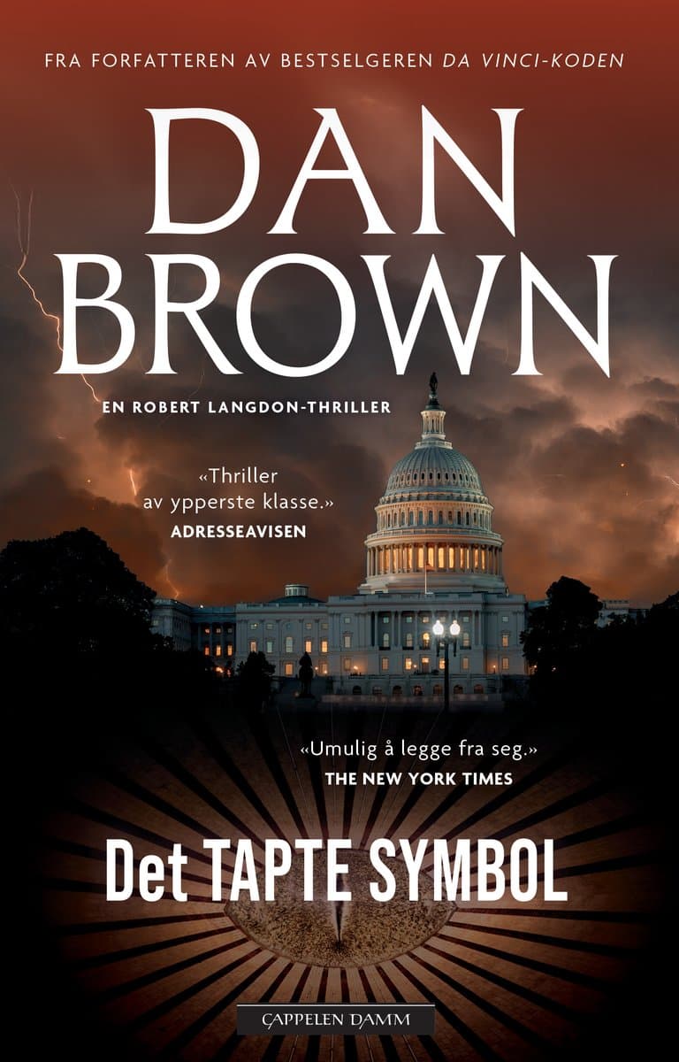 Omslag Det tapte symbol av Dan Brown (Heftet)
