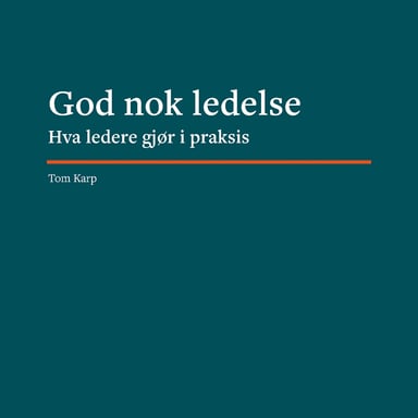 Omslag av "God nok ledelse"