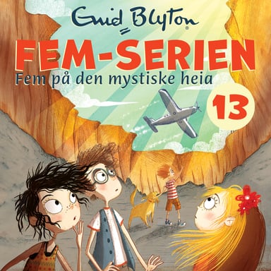 Omslag av "Fem på den mystiske heia"